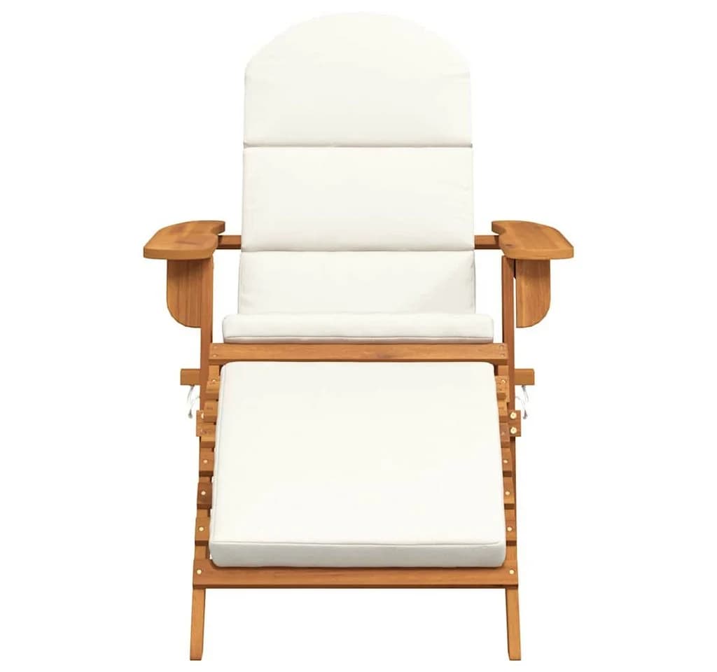 vidaXL Adirondack Gartenstuhl mit Fußstütze Massivholz Akazie - Bild 4