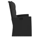 vidaXL Gartenbank Schwarz Poly Rattan mit Liegefunktion Bild 4