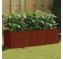 vidaXL Hochbeet 120x40x40 cm Cortenstahl Rostbraun Bild 1