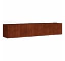 vidaXL Hochbeet 200x40x40 cm Cortenstahl Braun Bild 2