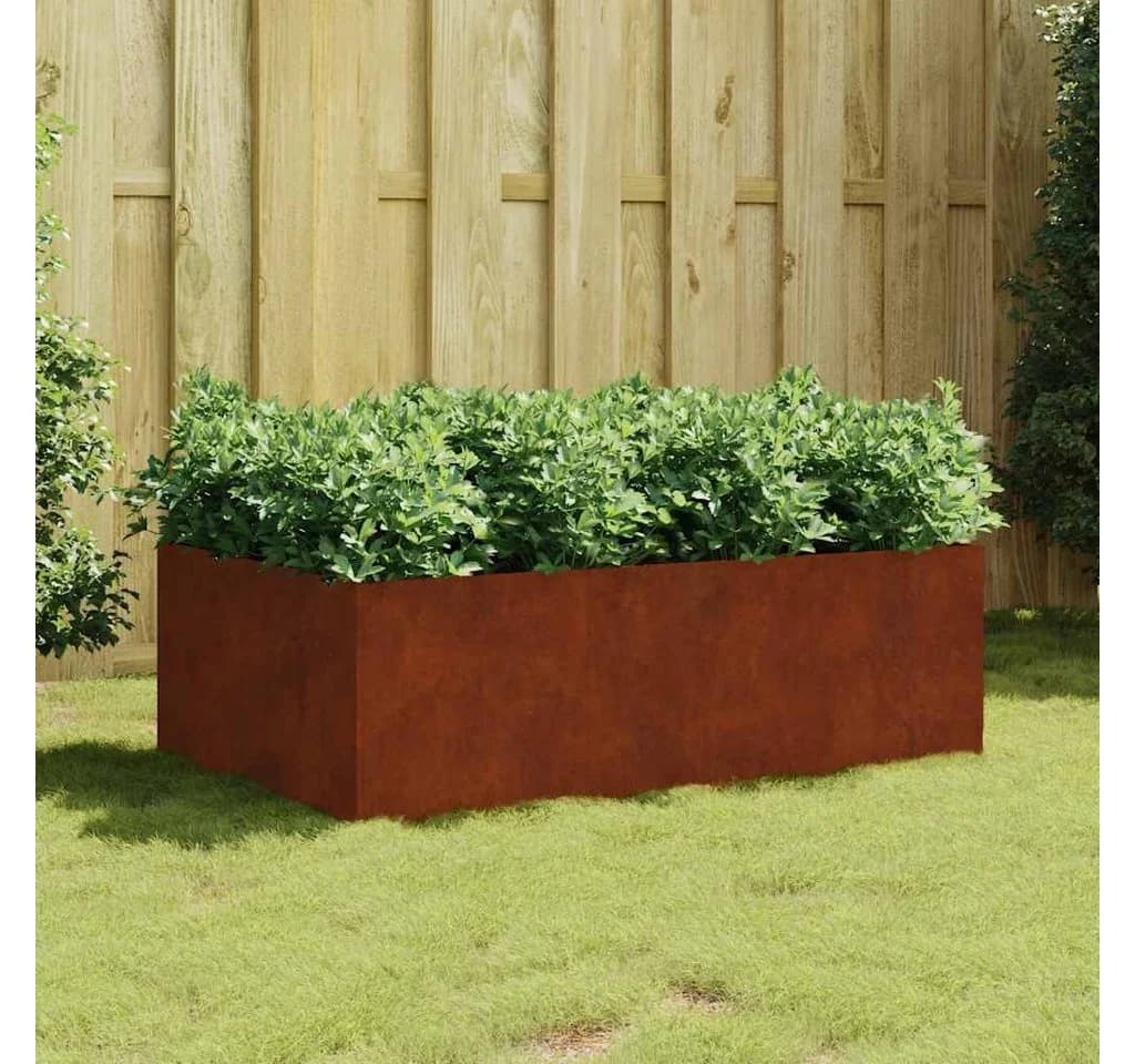 vidaXL Hochbeet 120x80x40 cm Cortenstahl Rostoptik