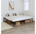 vidaXL Bettgestell Metall Schwarz 180x200 cm Bild 1