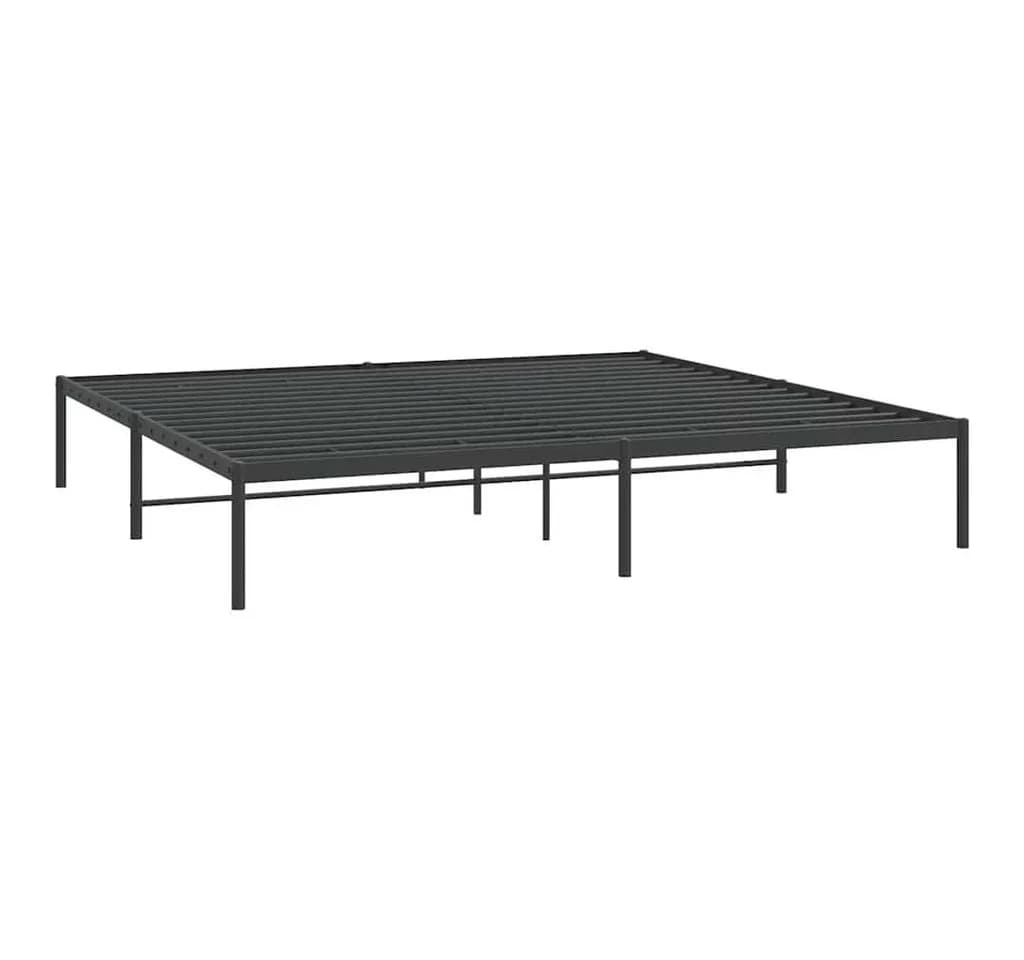 vidaXL Bettgestell Metall Schwarz 180x200 cm - Bild 2