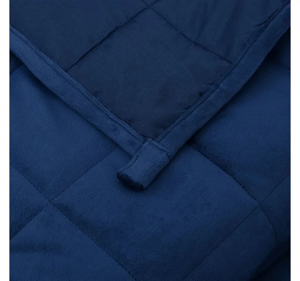 vidaXL Gewichtsdecke Blau 140x200 cm 6 kg - Bild 5