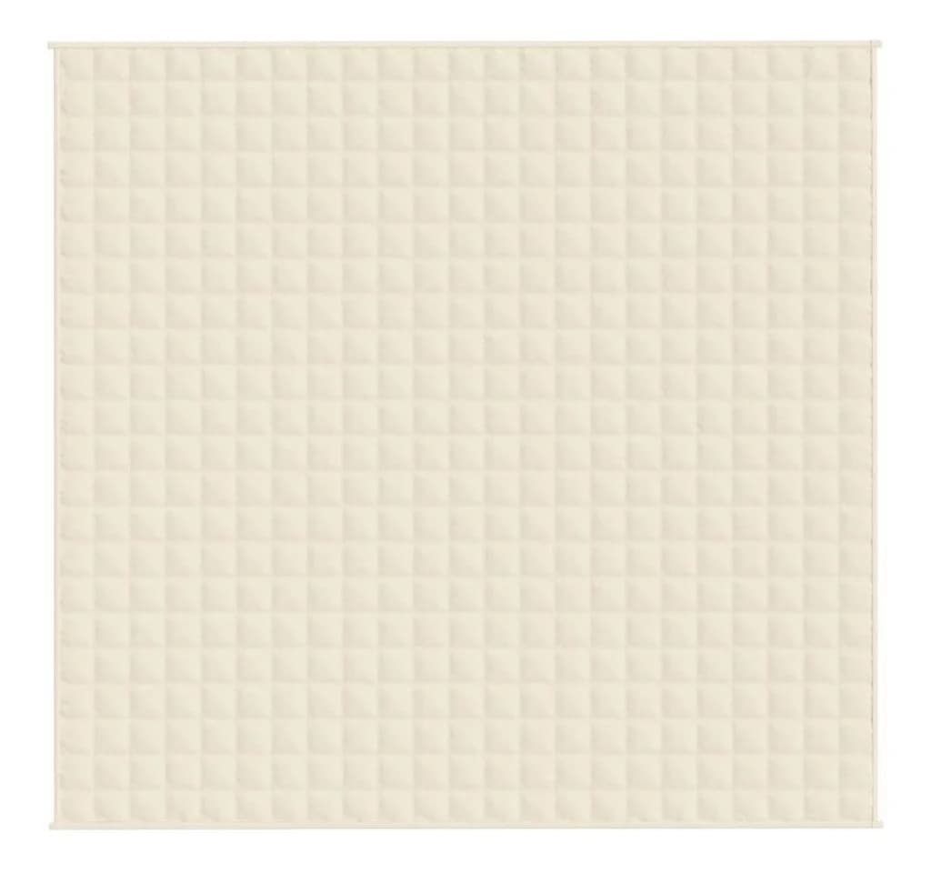 vidaXL Bettüberwurf Gewichtsdecke Hellcreme 15 kg - Bild 3