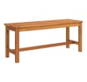 vidaXL Gartenbank 110x35x45 cm Massivholz Braun Bild 2