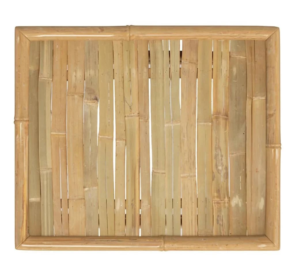 vidaXL Gartentisch Bambus 65x55x30 cm Naturbelassen - Bild 5