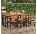 vidaXL Gartentisch U-Form Massivholz Industrieller Look Bild 1