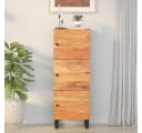 vidaXL Highboard mit 3 Türen Massivholz Akazie & Eisen Bild 1