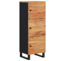 vidaXL Highboard mit 3 Türen Massivholz Akazie & Eisen Bild 2