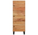 vidaXL Highboard mit 3 Türen Massivholz Akazie & Eisen Bild 3