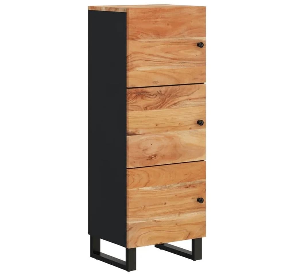 vidaXL Highboard mit 3 Türen Massivholz Akazie & Eisen - Bild 4