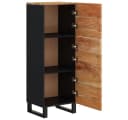 vidaXL Highboard mit 3 Türen Massivholz Akazie & Eisen Bild 5