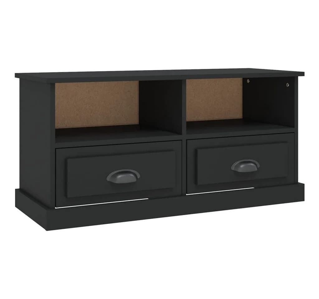 vidaXL TV-Schrank Schwarz Holzwerkstoff - Bild 2