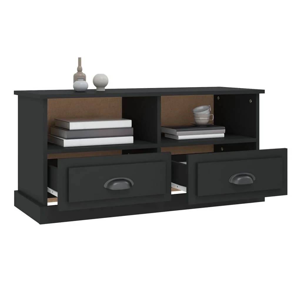vidaXL TV-Schrank Schwarz Holzwerkstoff - Bild 5