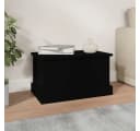 vidaXL Aufbewahrungsbox Truche Schwarz Holzwerkstoff Bild 3
