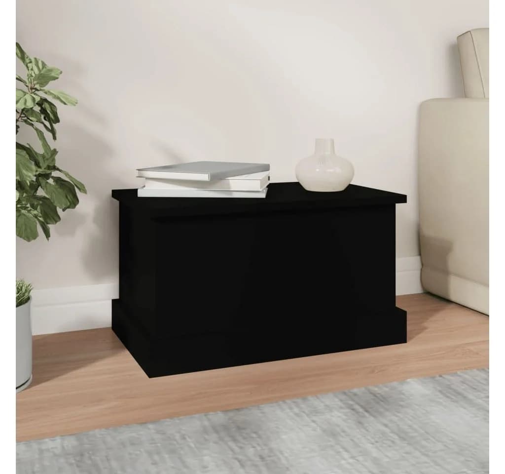 vidaXL Aufbewahrungsbox Truche Schwarz Holzwerkstoff - Bild 3