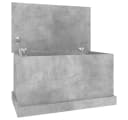 vidaXL Aufbewahrungsbox Truhe Betongrau Holzwerkstoff Bild 2