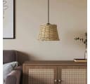 vidaXL Lampenschirm Korbweide Braun Ø20x15 cm Bild 1