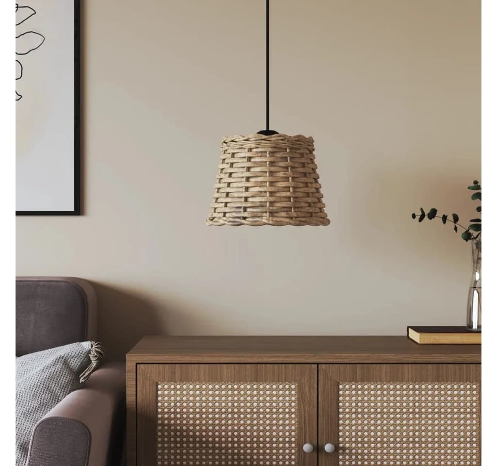 vidaXL Lampenschirm Korbweide Braun Ø20x15 cm - Bild 3