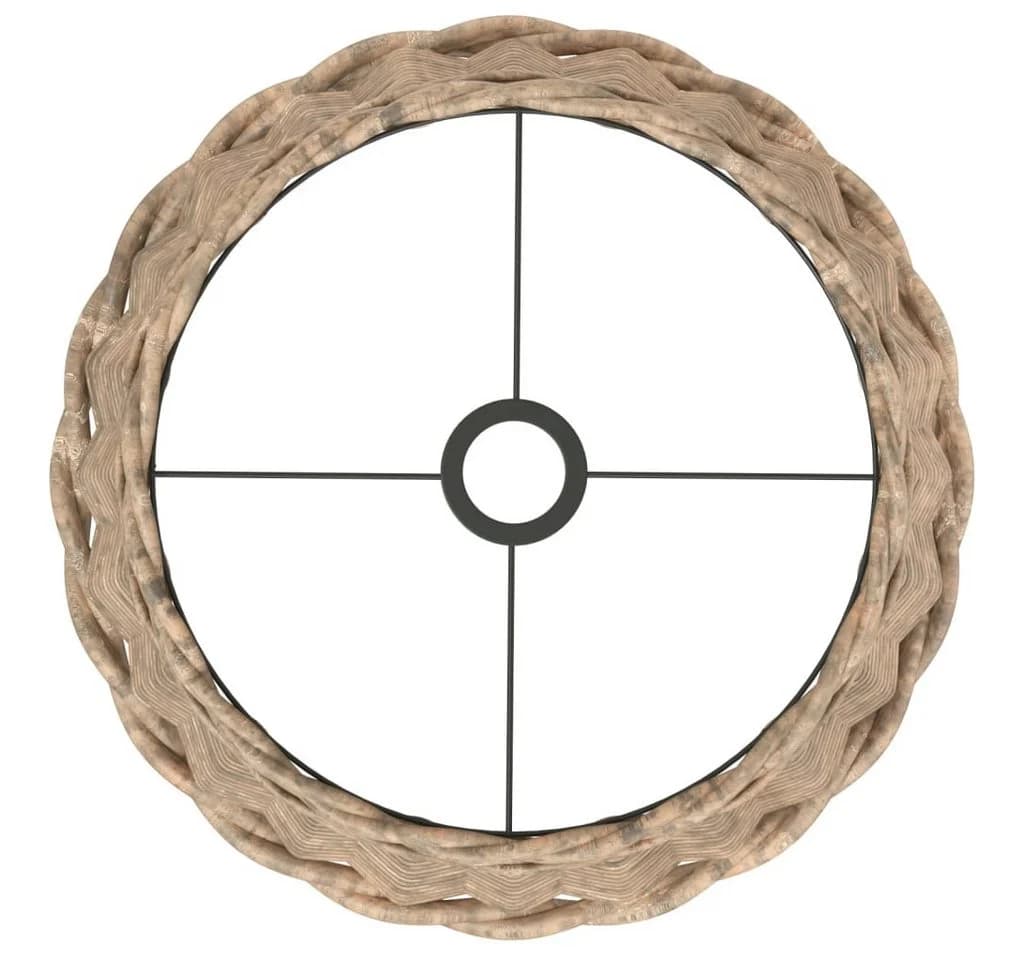 vidaXL Lampenschirm Korbweide Braun Ø40x26 cm - Bild 5