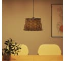 vidaXL Lampenschirm Braun Ø45x28 cm Korbweide Bild 3