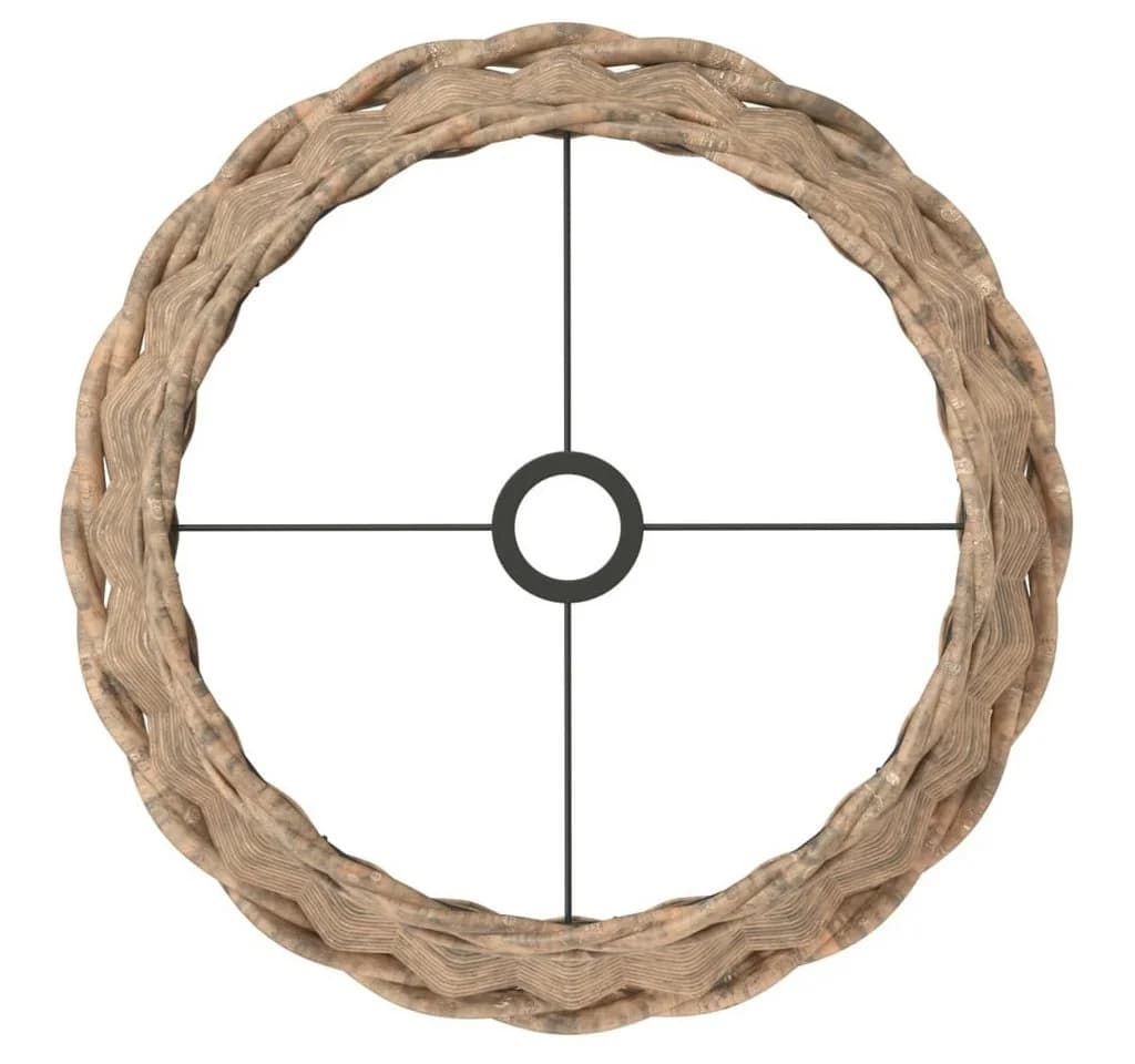 vidaXL Lampenschirm Braun Ø45x28 cm Korbweide - Bild 5