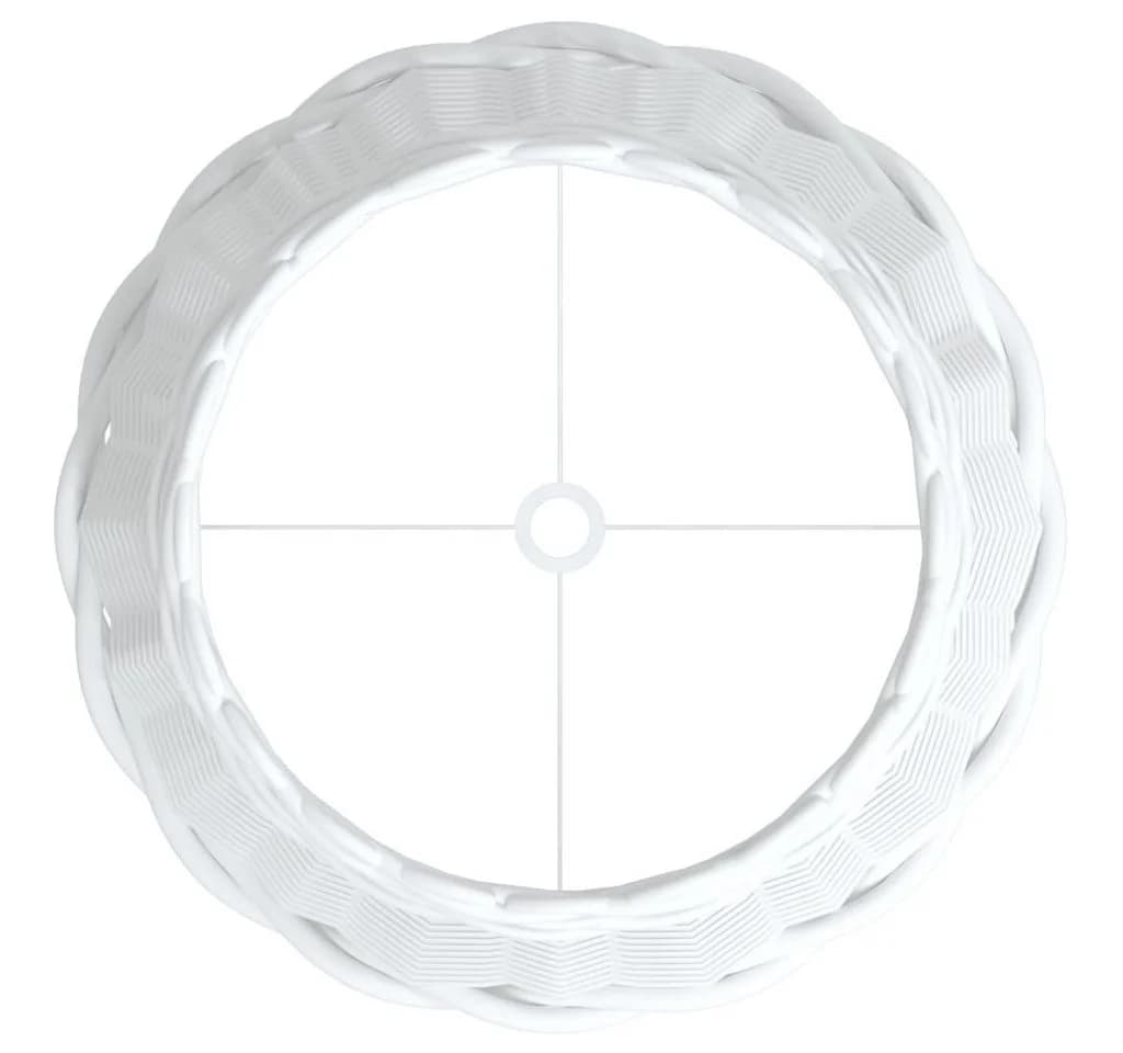 vidaXL Lampenschirm Weiß Korbweide E27 - Bild 5
