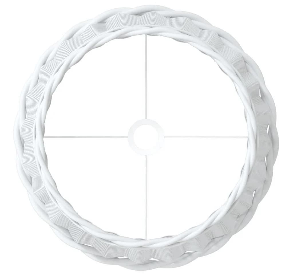 vidaXL Lampenschirm Weiß Korbweide E27 - Bild 5