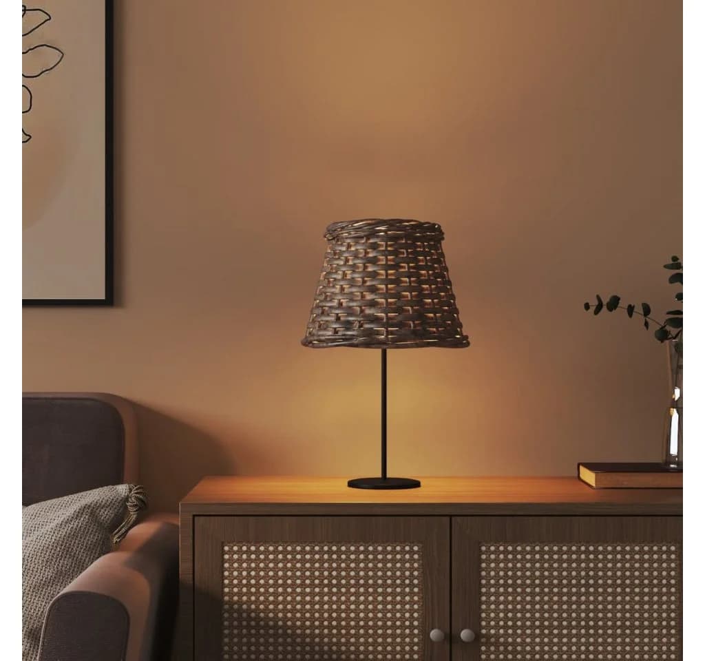 vidaXL Lampenschirm Braun Ø15x12 cm Korbweide - Bild 3
