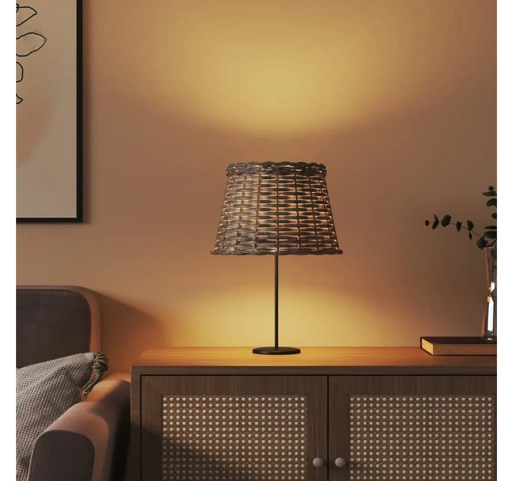 vidaXL Lampenschirm Braun Ø25x17 cm Weidengeflecht - Bild 3