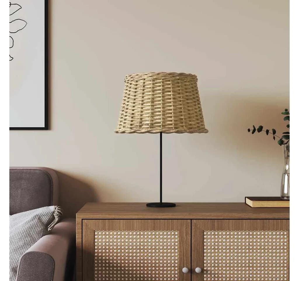 vidaXL Lampenschirm Braun Ø45x28 cm Korbweide