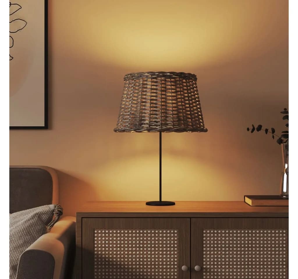 vidaXL Lampenschirm Braun Ø45x28 cm Korbweide - Bild 3