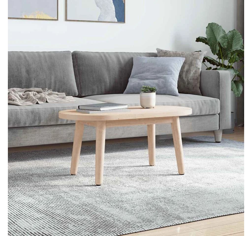 vidaXL Tischplatte 60x30x2,5 cm Massivholz Kiefer Oval