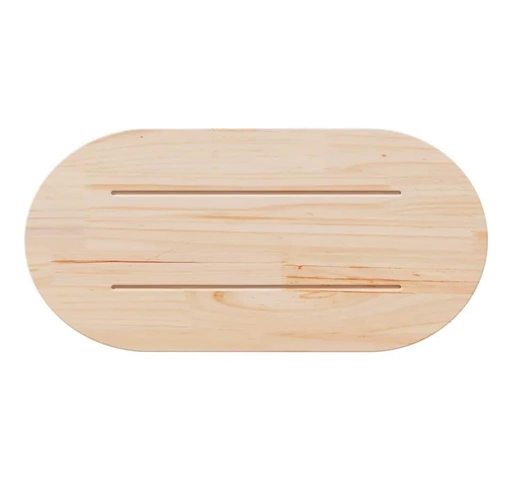 vidaXL Tischplatte 60x30x2,5 cm Massivholz Kiefer Oval - Bild 4