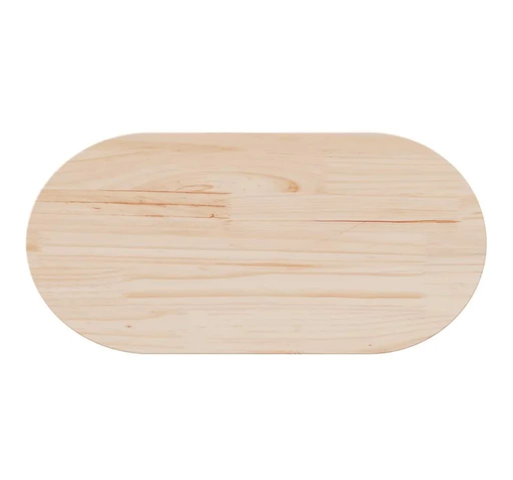 vidaXL Tischplatte 60x30x2,5 cm Massivholz Kiefer Oval - Bild 5