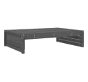 vidaXL Gartenhocker Grau Massivholz Kiefer 120x80 cm Bild 2