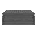 vidaXL Gartenhocker Grau Massivholz Kiefer 120x80 cm Bild 5