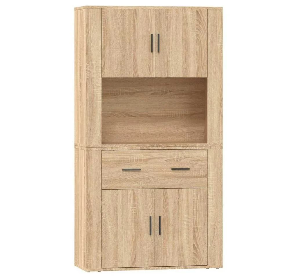 vidaXL Highboard Sonoma-Eiche Holzwerkstoff mit Aufsatz - Bild 2
