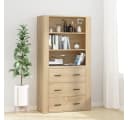 vidaXL Highboard Sonoma-Eiche Holzwerkstoff Bild 1