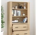 vidaXL Highboard Sonoma-Eiche Holzwerkstoff Bild 4
