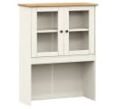 vidaXL Sideboard-Aufsatz VIGO Weiß Massivholz Kiefer Bild 2