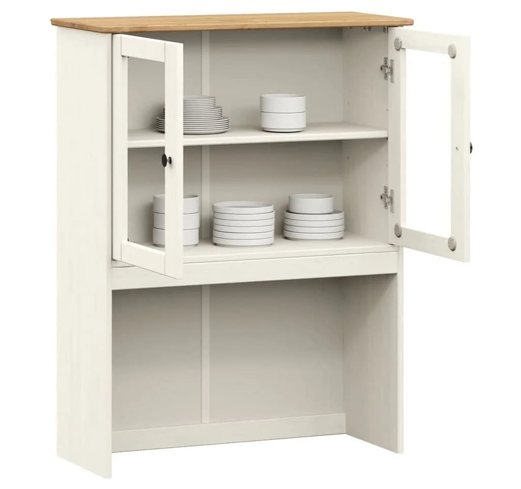 vidaXL Sideboard-Aufsatz VIGO Weiß Massivholz Kiefer - Bild 3