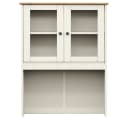 vidaXL Sideboard-Aufsatz VIGO Weiß Massivholz Kiefer Bild 4