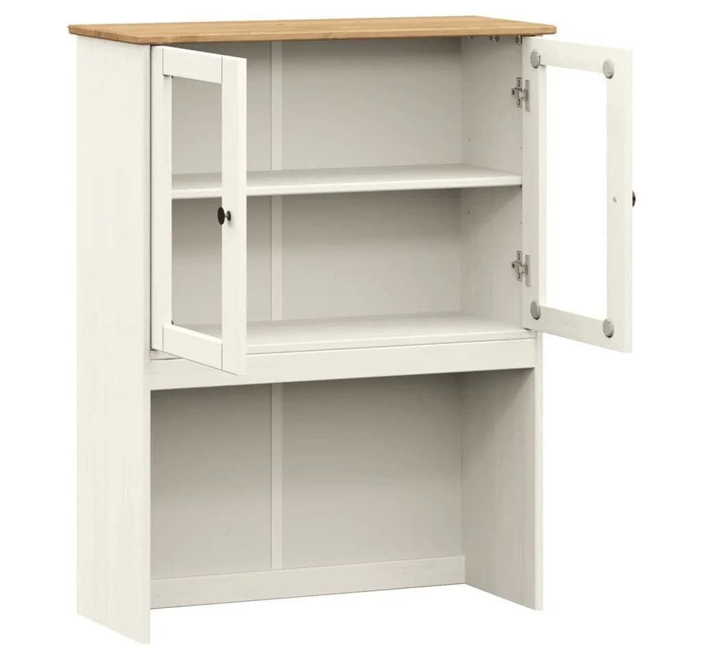 vidaXL Sideboard-Aufsatz VIGO Weiß Massivholz Kiefer - Bild 5