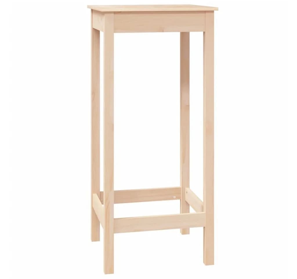 vidaXL Bartisch Esstisch Massivholz Kiefer 50x50x110 cm - Bild 2