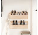 vidaXL Wand-Schuhregal 2 Stk. Massivholz Kiefer Bild 3