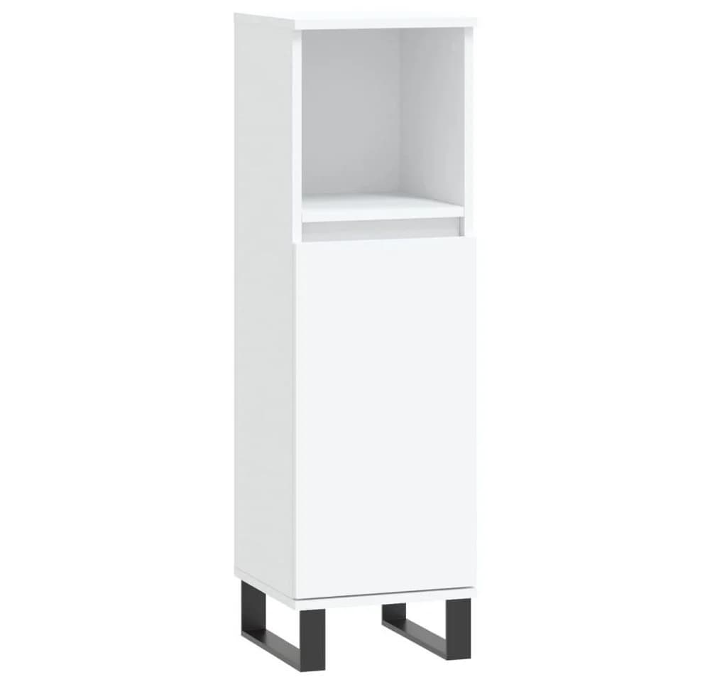vidaXL Badschrank Weiß Holzwerkstoff mit Eisenfüßen - Bild 2