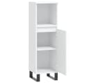 vidaXL Badschrank Weiß Holzwerkstoff mit Eisenfüßen Bild 5
