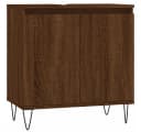 vidaXL Badschrank Braune Eichen-Optik 58x33x60 cm Holzwerkstoff Bild 2